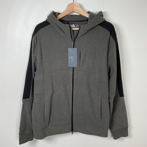 VRST Men's Pinnacle Polar‎ Fleece Full Zip Hoodie Pewter Size Medium NWT